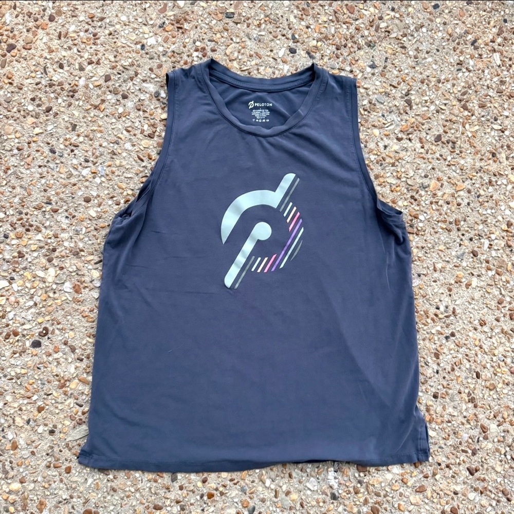 Peloton Level Up Racer Muscle Cycling Tank Size L